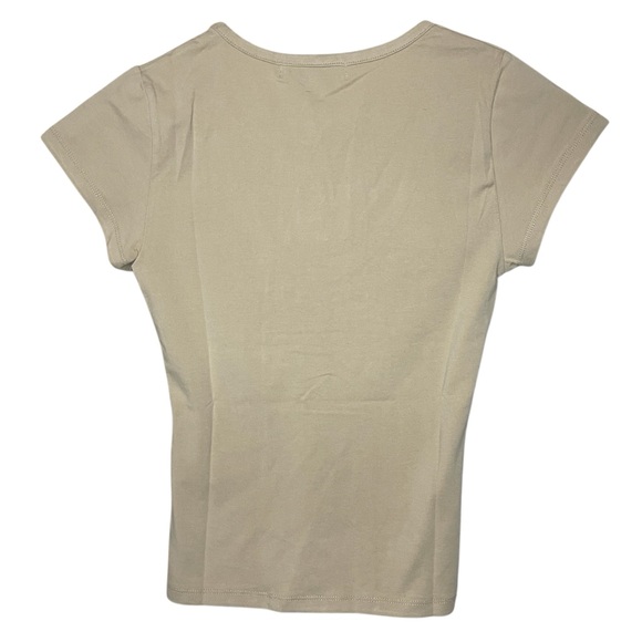 NWT WEWOREWHAT Cotton Ruched Tee - Picture 6 of 11